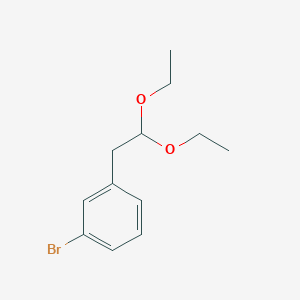 molecular formula C12H17BrO2 B1375579 1-溴-3-(2,2-二乙氧基乙基)苯 CAS No. 1392146-22-3
