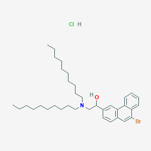 1-(9-Bromophenanthren-3-yl)-2-(didecylamino)ethanol;hydrochloride