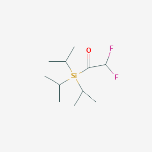 molecular formula C11H22F2OSi B13755810 (Difluoroacetyl)tris(isopropyl)silane 