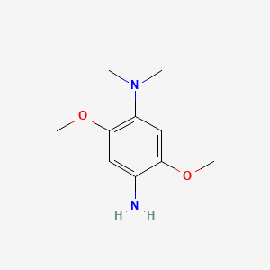 molecular formula C10H16N2O2 B13755813 1,4-Benzenediamine, 2,5-dimethoxy-N,N-dimethyl- CAS No. 72066-78-5