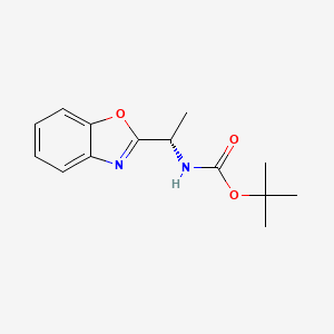 (S)-tert-butyl 1-(benzo[d]oxazol-2-yl)ethylcarbamate