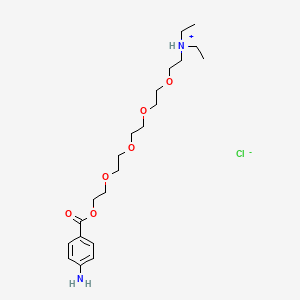Benzoic acid, p-amino-, 2-(2-(2-(2-(2-(diethylamino)ethoxy)ethoxy)ethoxy)ethoxy)ethyl ester, hydrochloride
