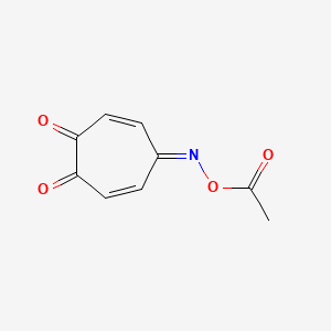 3,6-Cycloheptadiene-1,2,5-trione, 5-O-acetyloxime