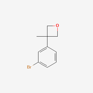 molecular formula C10H11BrO B1375595 3-(3-溴苯基)-3-甲基氧杂环丁烷 CAS No. 1123172-43-9