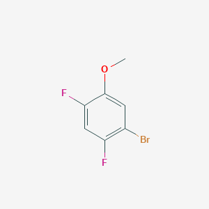 molecular formula C7H5BrF2O B1375596 1-溴-2,4-二氟-5-甲氧基苯 CAS No. 943831-06-9