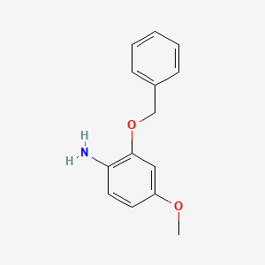 molecular formula C14H15NO2 B1375597 2-(苄氧基)-4-甲氧基苯胺 CAS No. 807266-13-3