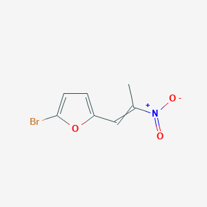 molecular formula C7H6BrNO3 B1375599 2-溴-5-(2-硝基丙-1-烯基)呋喃 CAS No. 35950-37-9