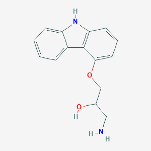 molecular formula C15H16N2O2 B137560 1-amino-3-(9H-carbazol-4-yloxy)propan-2-ol CAS No. 143412-40-2