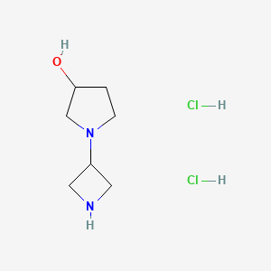 B1375600 1-(3-Azetidinyl)-3-pyrrolidinol dihydrochloride CAS No. 810680-56-9