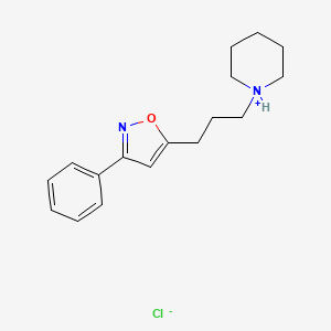 3-Phenyl-5-(3-piperidinopropyl)isoxazole hydrochloride