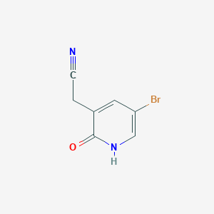 B1375605 2-(5-Bromo-2-hydroxypyridin-3-yl)acetonitrile CAS No. 1227591-25-4