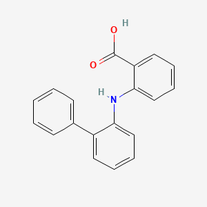 molecular formula C19H15NO2 B13756057 N-(2-Biphenyl)anthranilic acid 