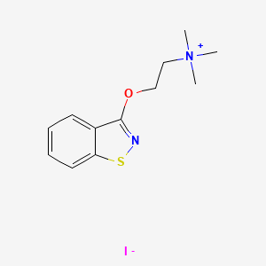 N,N,N-Trimethyl-2-(3-benzisothiazolyloxy)ethylammonium iodide