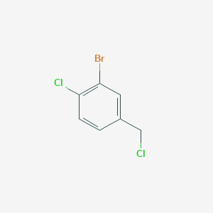 molecular formula C7H5BrCl2 B1375609 3-溴-4-氯苄氯 CAS No. 880348-46-9