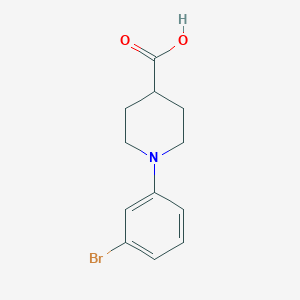 molecular formula C12H14BrNO2 B1375613 1-(3-溴苯基)哌啶-4-羧酸 CAS No. 1059536-36-5