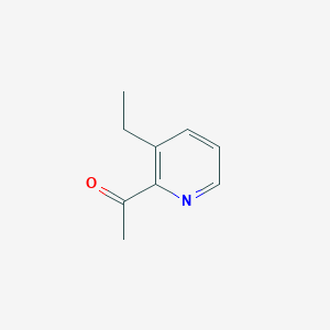 molecular formula C9H11NO B1375623 1-(3-乙基吡啶-2-基)乙酮 CAS No. 876392-09-5