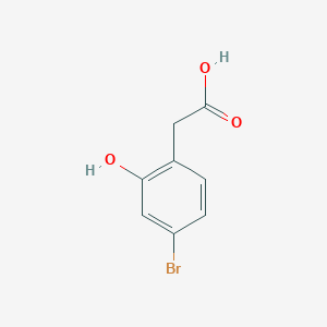 molecular formula C8H7BrO3 B1375624 2-(4-溴-2-羟基苯基)乙酸 CAS No. 1261497-72-6