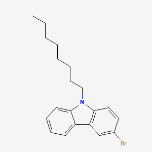 molecular formula C20H24BrN B1375629 3-溴-9-辛基-9H-咔唑 CAS No. 628337-00-8