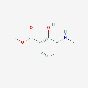 molecular formula C9H11NO3 B1375636 2-羟基-3-(甲基氨基)苯甲酸甲酯 CAS No. 98996-47-5