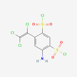 4-Amino-6-(trichlorovinyl)benzene-1,3-disulphonyl dichloride