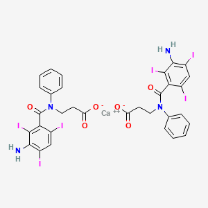 beta-ALANINE, N-(3-AMINO-2,4,6-TRIIODOBENZOYL)-N-PHENYL-, CALCIUM SALT