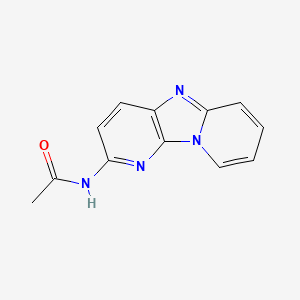 N-(1,3,8-triazatricyclo[7.4.0.02,7]trideca-2(7),3,5,8,10,12-hexaen-4-yl)acetamide