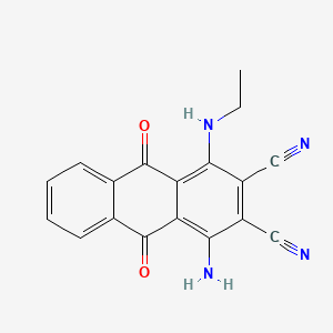 1-Amino-4-(ethylamino)-9,10-dihydro-9,10-dioxoanthracene-2,3-dicarbonitrile