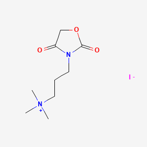 (3-(2,4-Dioxo-3-oxazolidinyl)propyl)trimethylammonium iodide