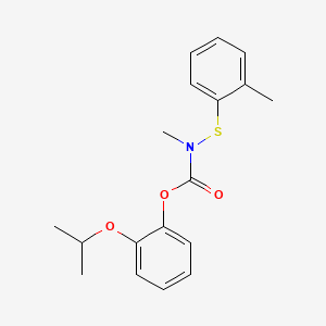 Carbamic acid, methyl((2-methylphenyl)thio)-, o-isopropoxyphenyl ester