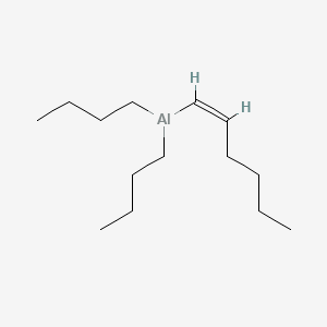 molecular formula C14H29Al B13756426 (Z)-Dibutylhex-1-enylaluminium CAS No. 56095-72-8