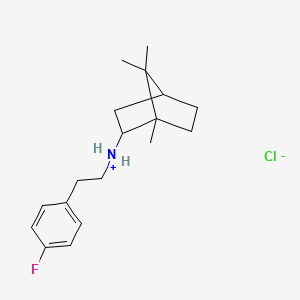 (+-)-endo-N-(p-Fluorophenethyl)-2-bornanamine hydrochloride