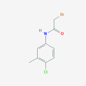 molecular formula C9H9BrClNO B1375644 2-bromo-N-(4-chloro-3-methylphenyl)acetamide CAS No. 1225777-86-5