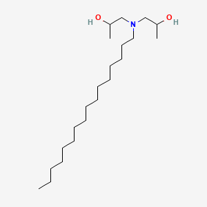 molecular formula C22H47NO2 B13756440 2-Propanol, 1,1'-(hexadecylimino)bis- CAS No. 2269-21-8