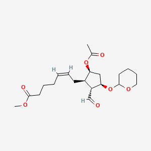 (Z)-7-[(1R,2R,3R,5S)-5-Acetoxy-2-formyl-3-(tetrahydro-pyran-2-yloxy)-cyclopentyl]-hept-5-enoic acid methyl ester