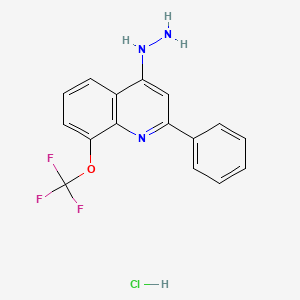 4-Hydrazino-2-phenyl-8-trifluoromethoxyquinoline Hydrochloride