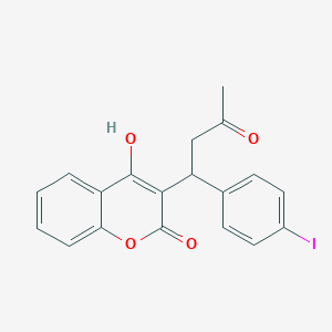 3-(alpha-Acetonyl-p-iodobenzyl)-4-hydroxycoumarin