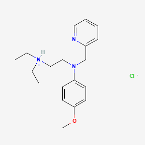 Ethylenediamine, N,N-diethyl-N'-(p-methoxyphenyl)-N'-(2-pyridylmethyl)-, hydrochloride