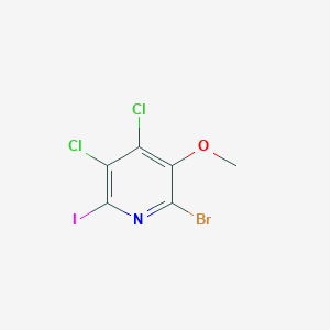 B1375674 2-Bromo-4,5-dichloro-6-iodo-3-methoxypyridine CAS No. 1305324-56-4