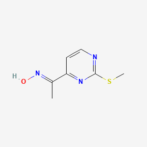 (E)-1-(2-(Methylthio)pyrimidin-4-yl)ethanoneoxime