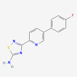 3-(5-(4-Fluorophenyl)pyridin-2-yl)-1,2,4-thiadiazol-5-amine