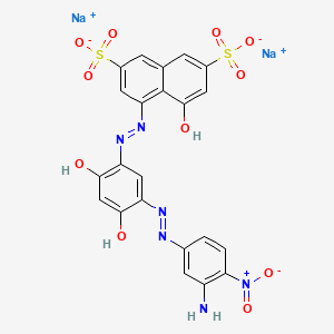 Disodium 4-[[5-[(3-amino-4-nitrophenyl)azo]-2,4-dihydroxyphenyl]azo]-5-hydroxynaphthalene-2,7-disulphonate