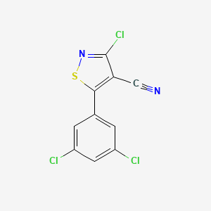 3-Chloro-5-(3,5-dichlorophenyl)-1,2-thiazole-4-carbonitrile