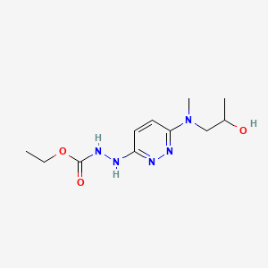 3-(2-Carbethoxyhydrazino)-6-(N-(2-hydroxypropyl)methylamino)pyridazine