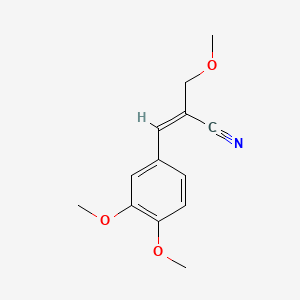 3-(3,4-Dimethoxyphenyl)-2-(methoxymethyl)acrylonitrile