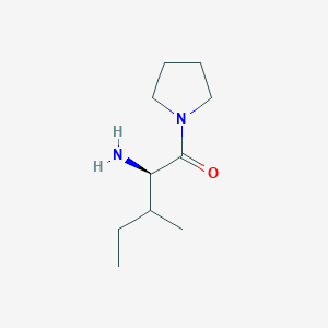 molecular formula C10H20N2O B13756827 (2R)-2-amino-3-methyl-1-pyrrolidin-1-ylpentan-1-one 