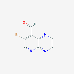 B1375689 7-Bromopyrido[2,3-b]pyrazine-8-carbaldehyde CAS No. 893566-36-4