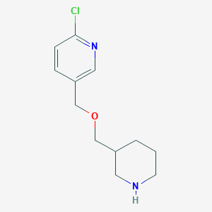 2-Chloro-5-(piperidin-3-ylmethoxymethyl)pyridine