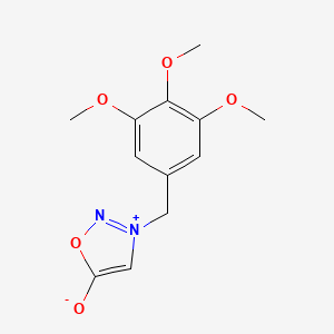 3-[(3,4,5-Trimethoxyphenyl)methyl]-1,2,3-oxadiazol-3-ium-5-olate