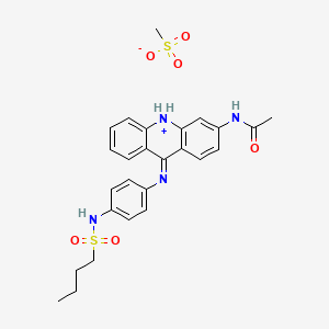 Acetamide, N-(9-(4-(butylsulfonamido)anilino)acridin-3-YL)-, methanesulfonate