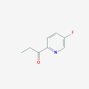 molecular formula C8H8FNO B1375701 1-(5-氟吡啶-2-基)丙酮 CAS No. 1443980-80-0